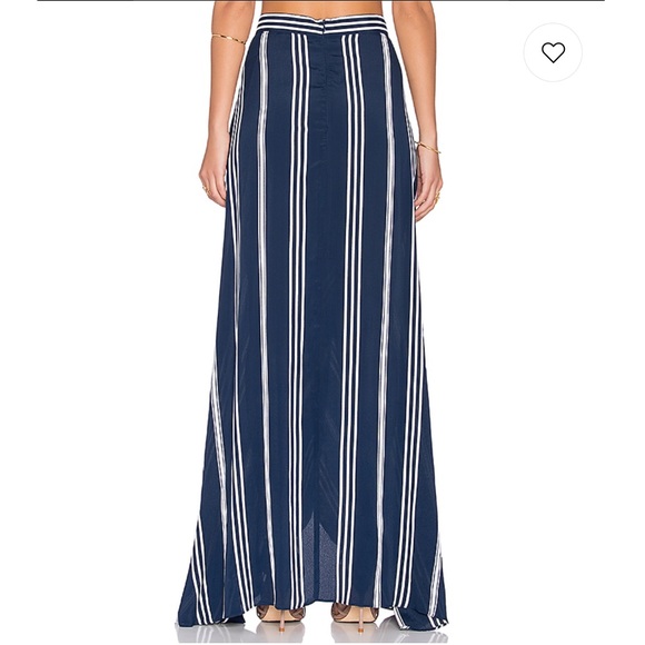 Flynn Skye Wrap It Up Skirt - Navy/white Stripes - Picture 3 of 4